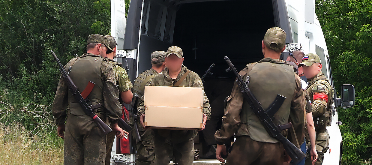 Вручение груза по сбору военкора «Комсомольской правды» прошло под обстрелом