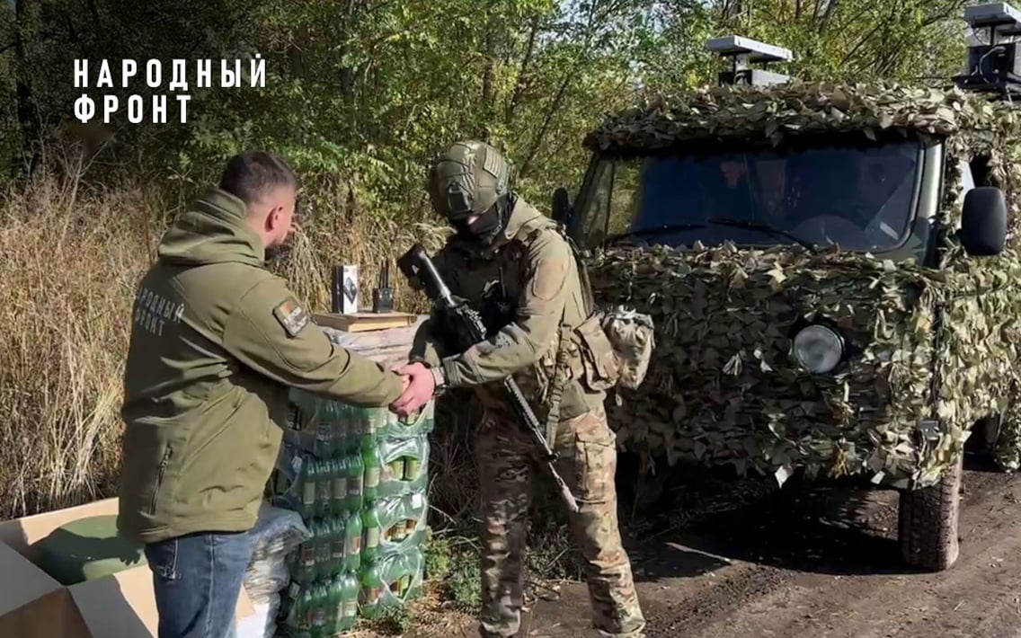 Народный фронт передал технику и оборудование бойцам на курском приграничье