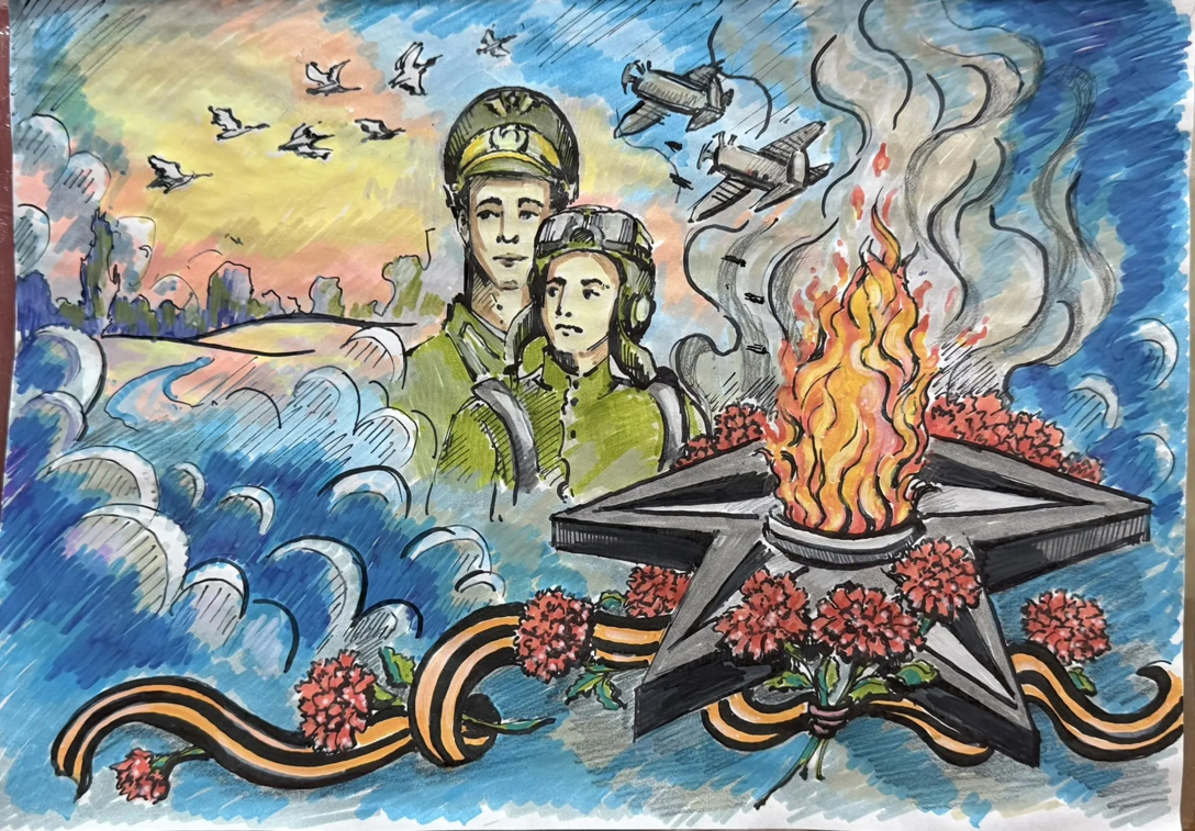 Память в рисунках: Народный фронт проводит конкурс “Рисуем с детьми Вечный огонь 2026”