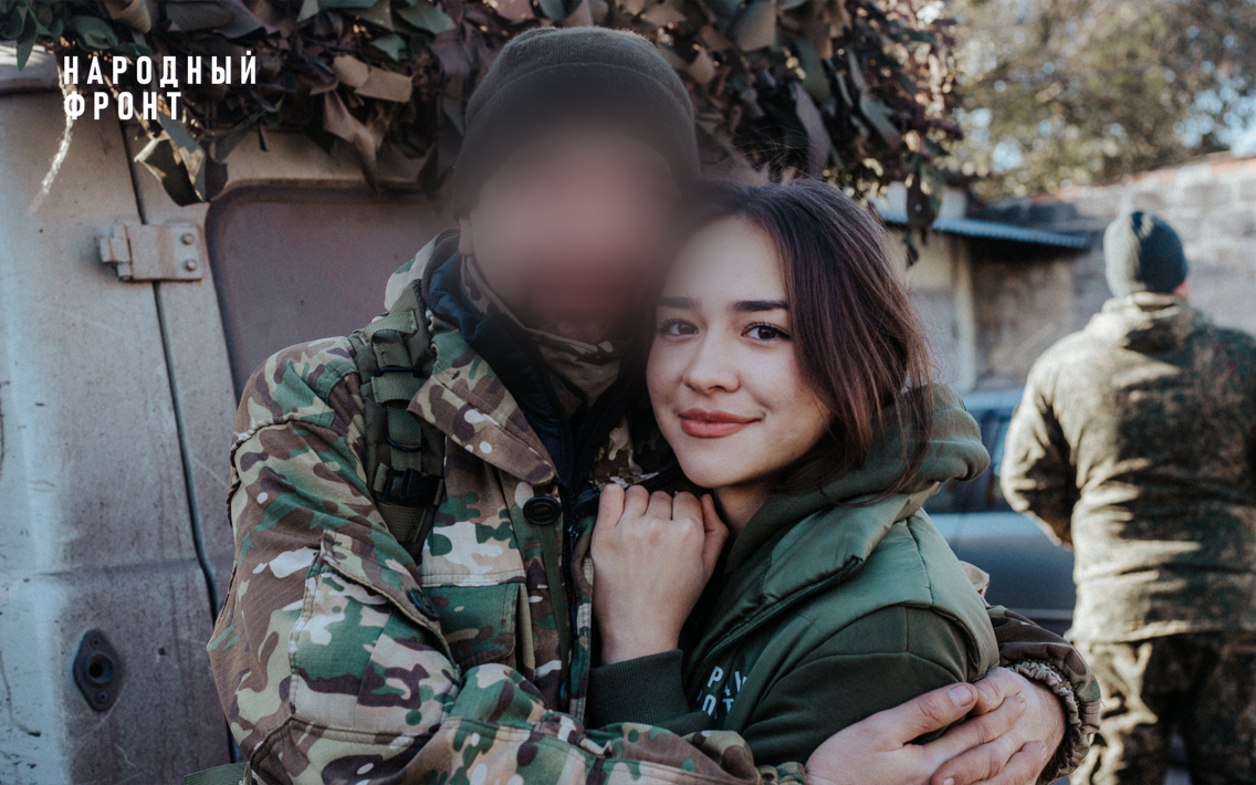Башкирский боец СВО встретился с дочерью в Курской области
