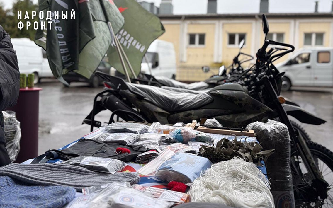 Народный фронт доставил калужским военным технику по их заявкам: от дронов и РЭБ до мотоциклов и генераторов