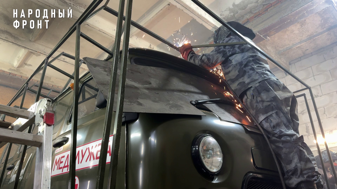 Народный фронт усиливает защиту эвакуационных машин для военных медиков