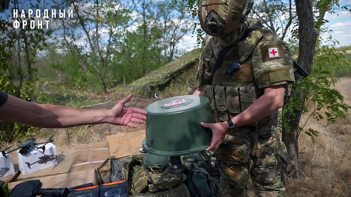 Народный фронт передал батальону “Ростов” необходимое оборудование для работы на запорожском направлении