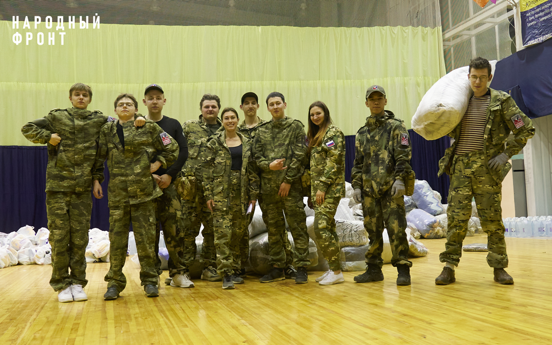 На помощь волонтёрам Оренбуржья прибыла сводная группа Молодёжного крыла Народного фронта из Башкирии 