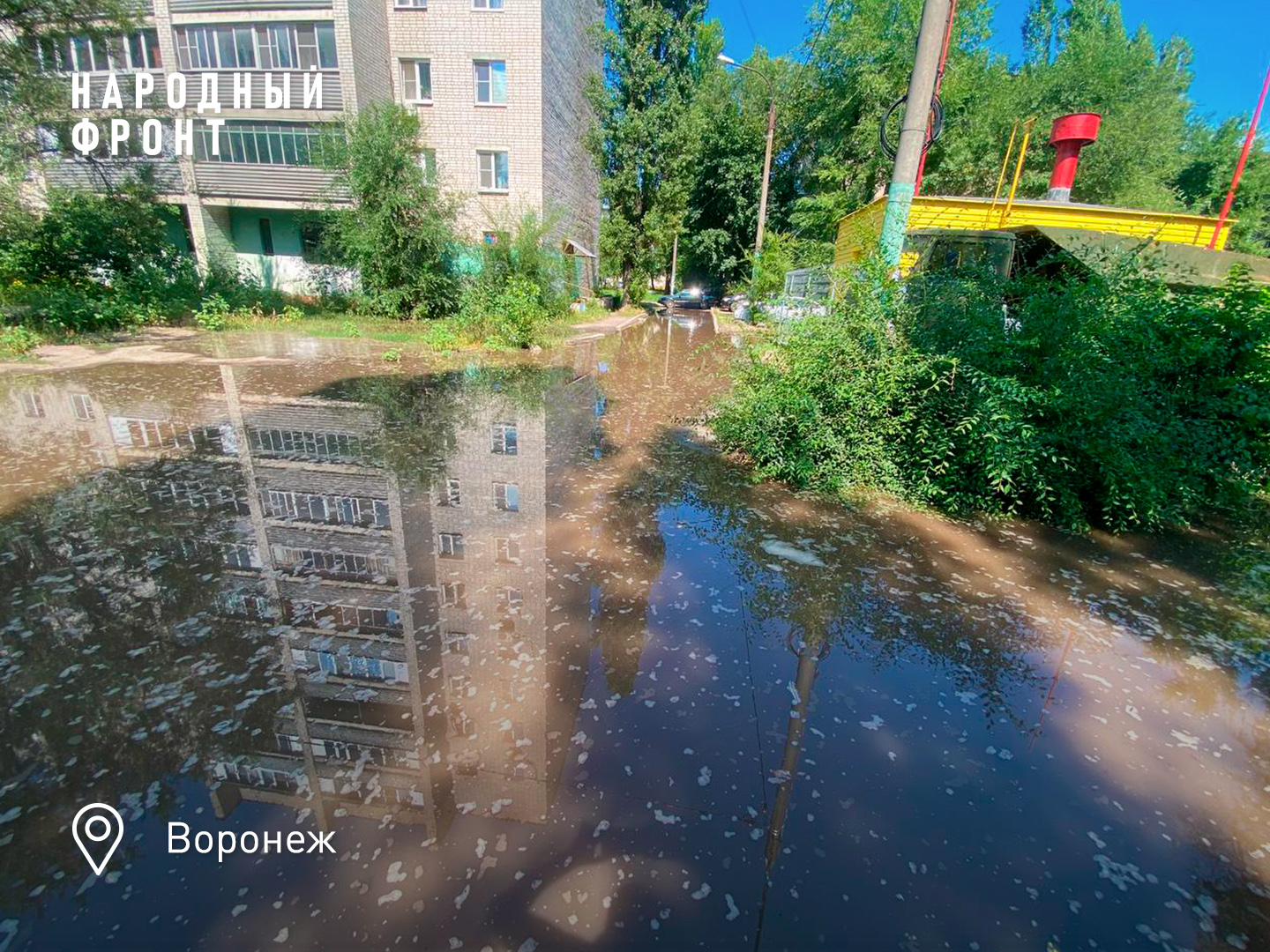 Народный фронт просит мэрию Воронежа решить проблему хронического  подтопления дв | #Новости регионов | Народный фронт